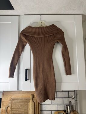 Off the Shoulder Sweater Dress